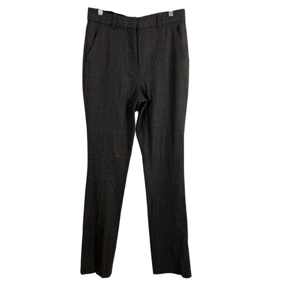 A.L.C Split Hem Wool Blend Patns Women Size 4 Brown